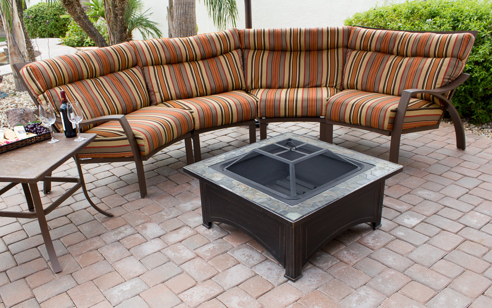AZ Patio Heaters Steel Wood Burning Fire Pit Table & Reviews | Wayfair